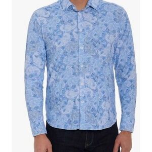 Robert Graham Light Blue Paisley Shirt